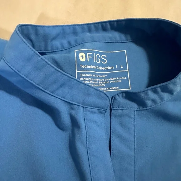 FIGS Capri Blue Scrub Set | Rafaela Top + Zamora Jogger | Size L | EUC | PO 2679 - Picture 3 of 8